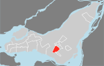 Carte localisation Île de Montréal - Côte-Saint-Luc